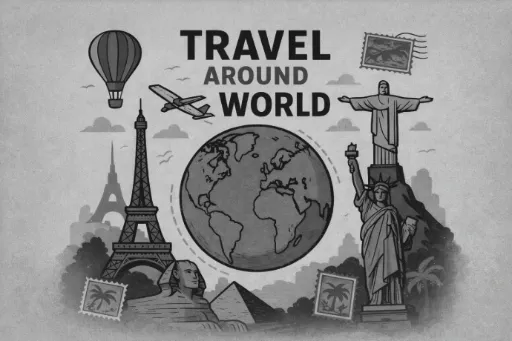 Indoor kamer: Reis rond de Wereld